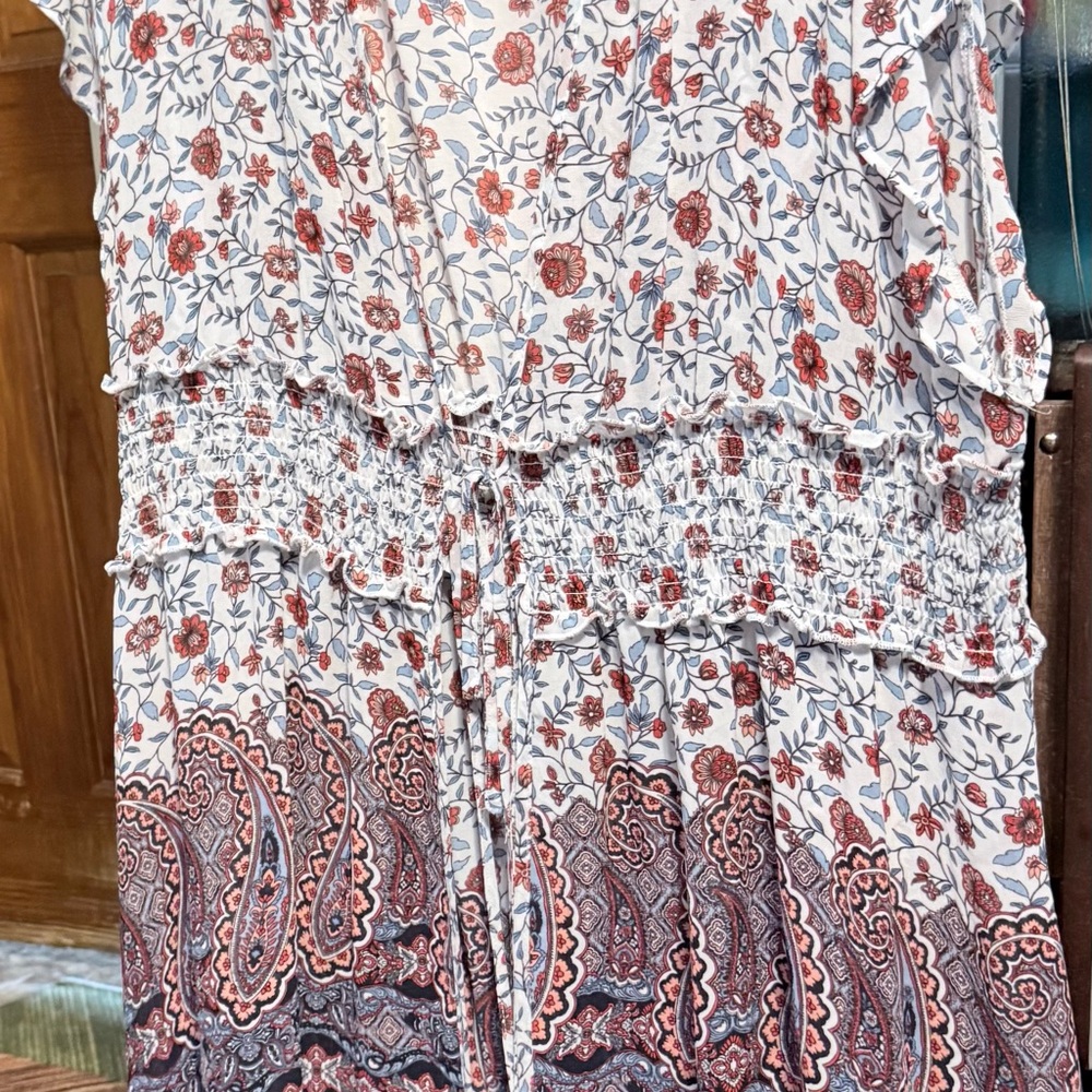 Floral Paisley Sleeveless Tunic